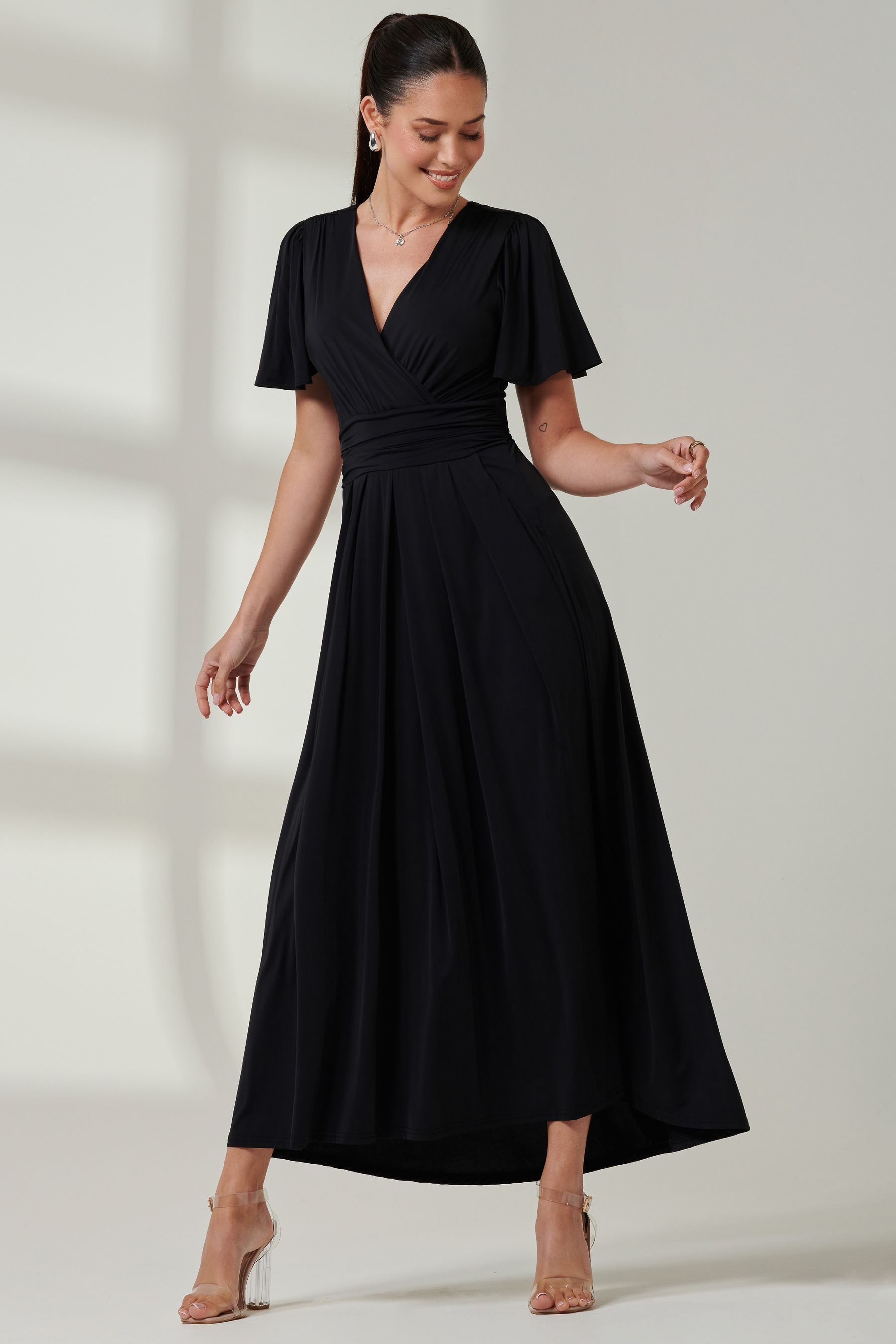 Angel sleeve bridesmaid dress shop