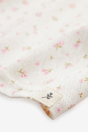 Cream Ditsy Floral Long Sleeve Gathered Neck Blouse (3mths-7yrs) - Image 6 of 7