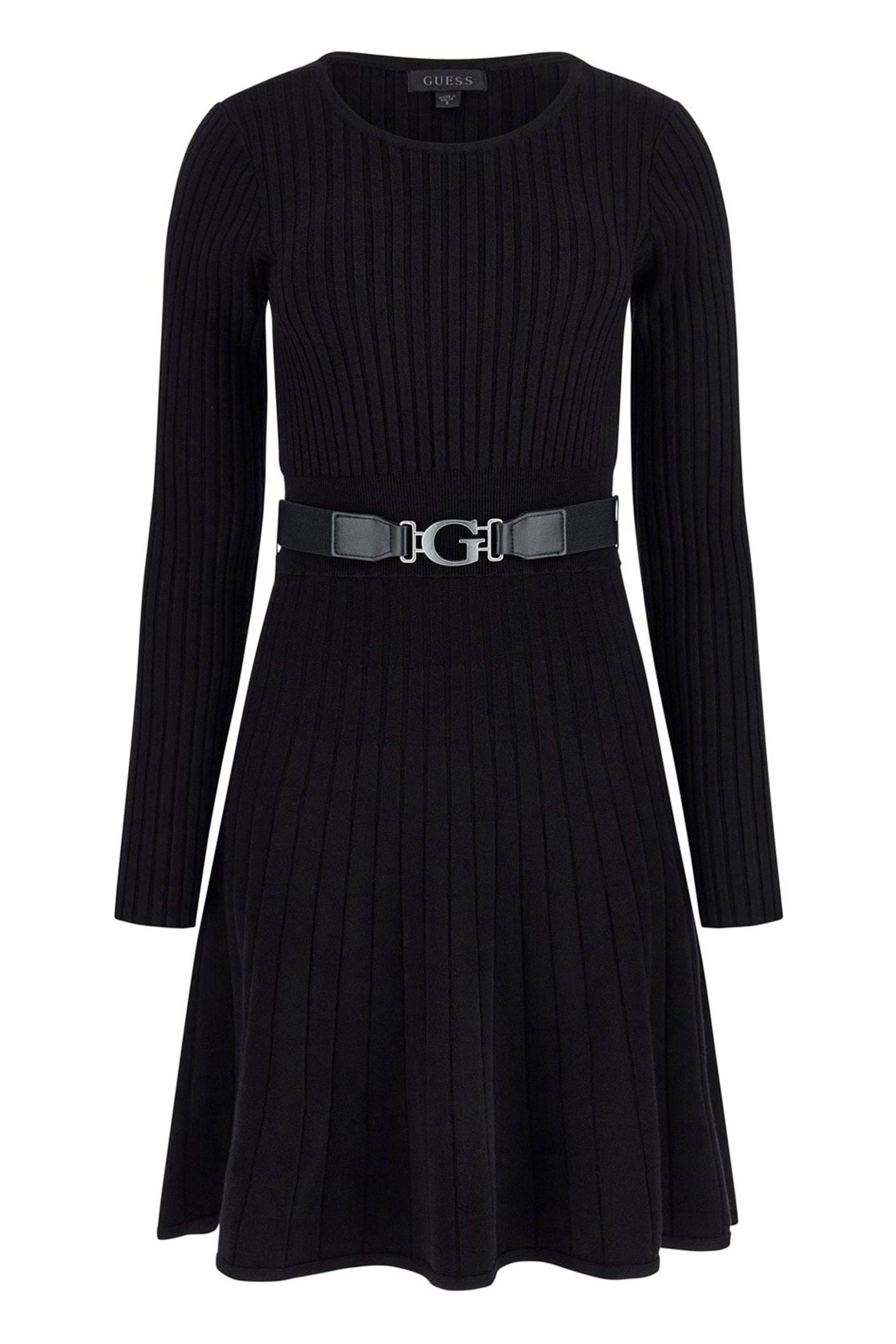 Guess black sweater dress top