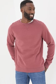 FatFace Brooke Pink Crew Neck Sweatshirt - Image 1 of 6