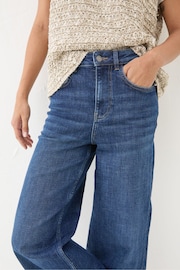 FatFace Welling Blue Wide Leg Jeans - Image 5 of 7