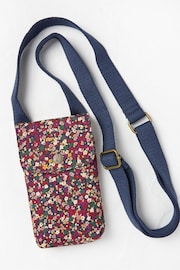 FatFace Purple Canvas Phone Bag - Image 1 of 2