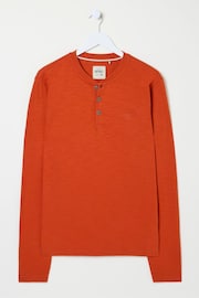 FatFace Burnt Orange Woodside Slub Henley - Image 1 of 5