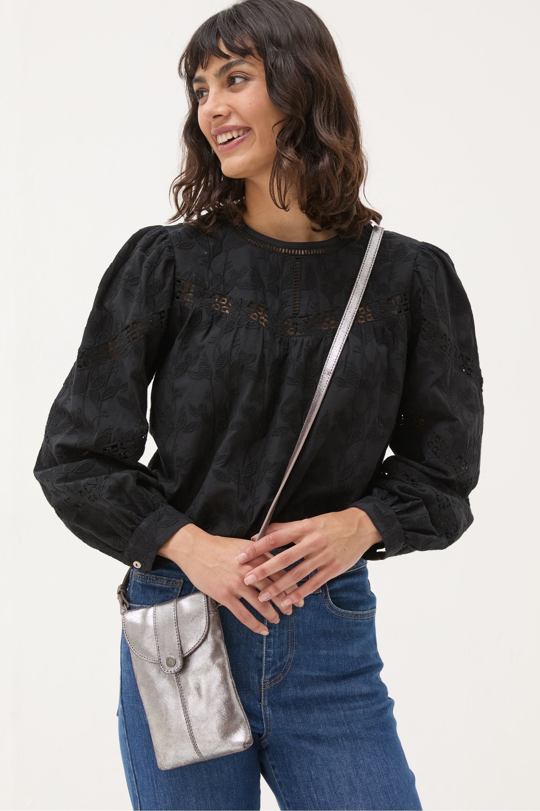 Buy FatFace Clara Silver Phone Bag from the Next UK online shop