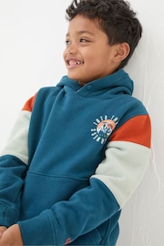 FatFace Wilderness Blue Popover Hoodie - Image 1 of 5