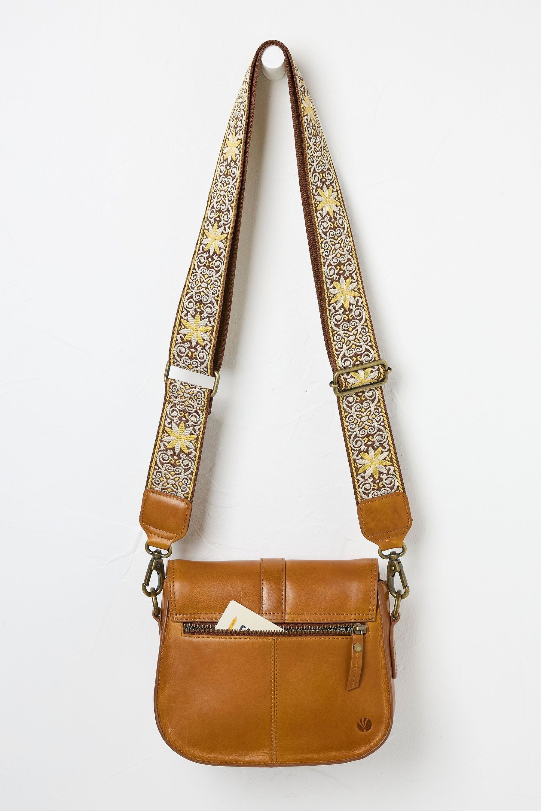 Fat face leather satchel bag sales