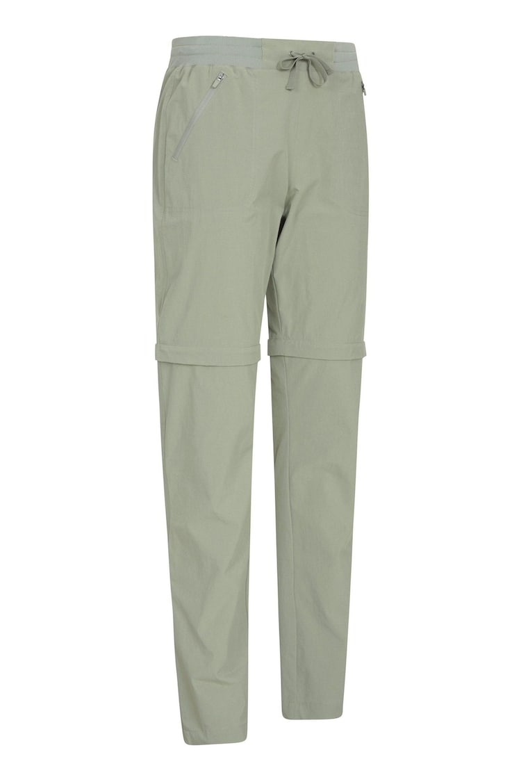 Mountain Warehouse Green Explorer Womens Short Length Zip-Off Trousers - Image 2 of 7