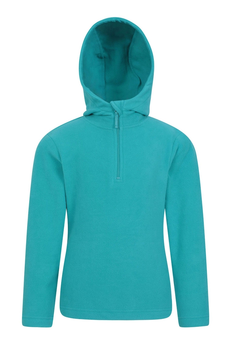 Mountain Warehouse Aqua Blue Kids Camber II Fleece Hoodie - Image 1 of 5