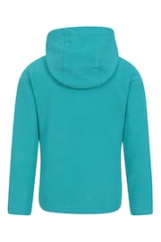 Mountain Warehouse Aqua Blue Kids Camber II Fleece Hoodie - Image 3 of 5