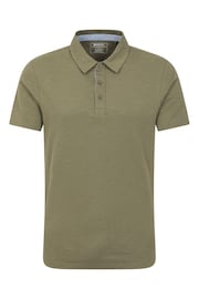 Mountain Warehouse Green Hasst II Mens Polo Shirt - Image 1 of 5