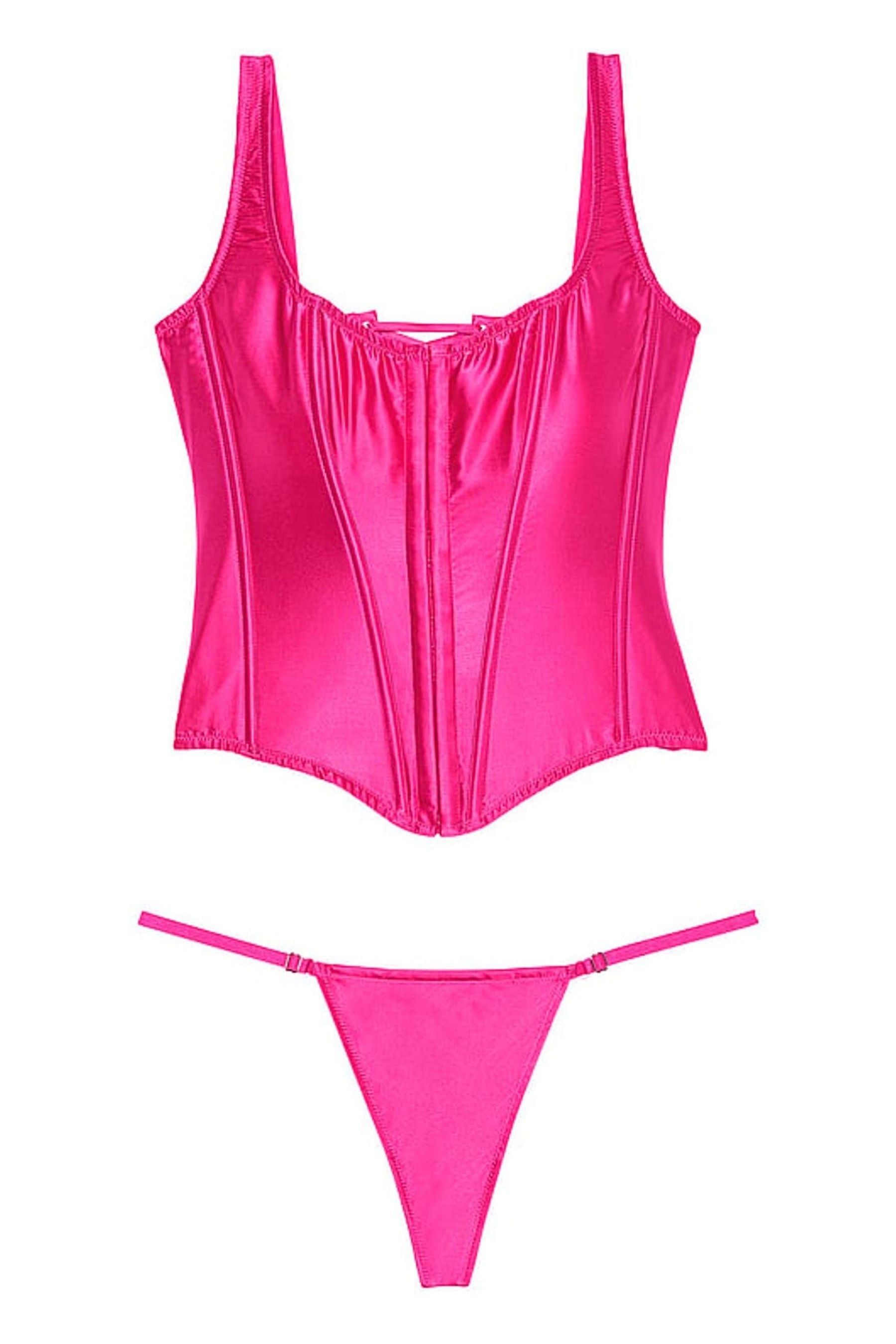 Pink corset bodysuit online