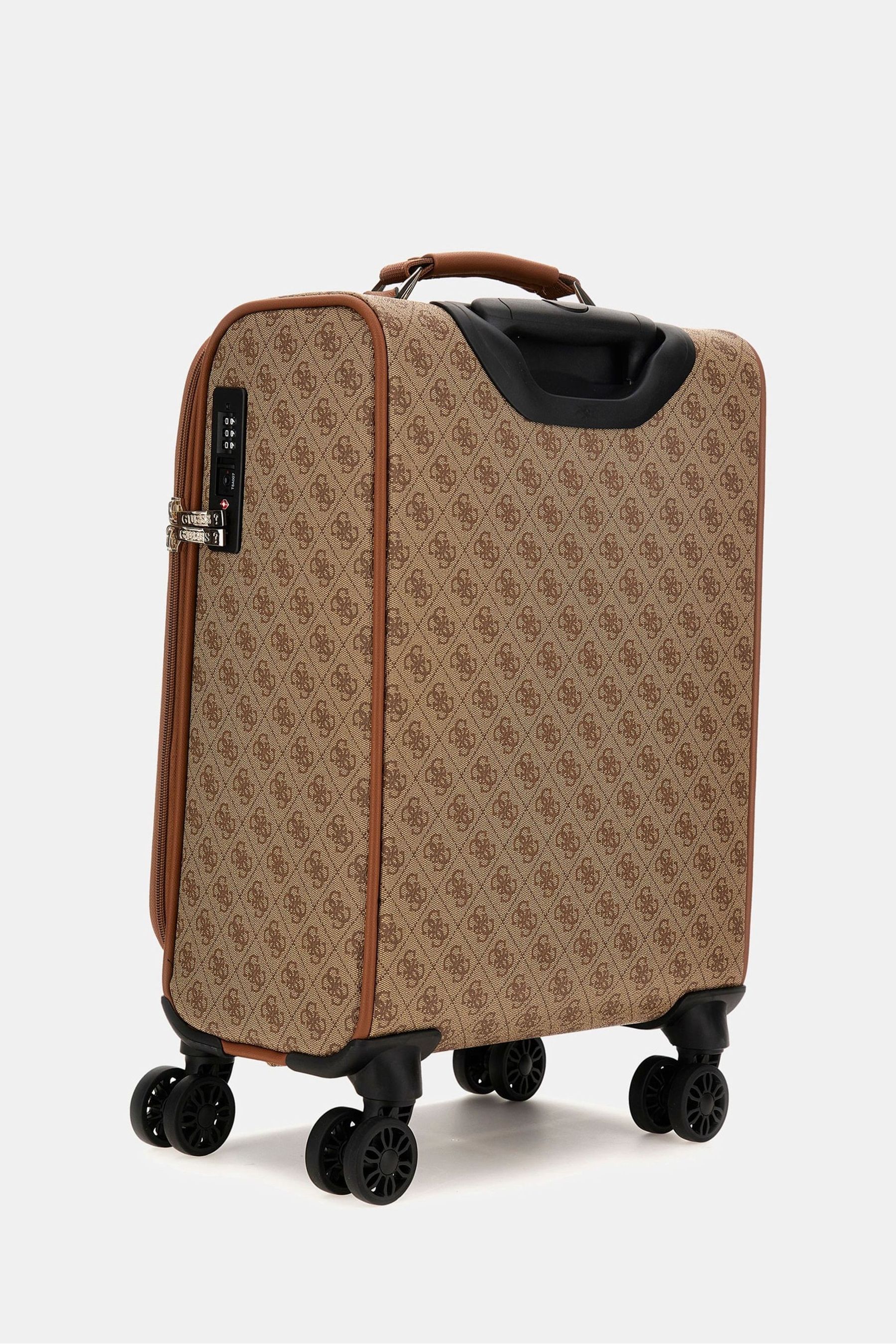 Buy Guess Cream And Tan Brown Logo Kerima 18 In 8 Travel Case from Next Australia