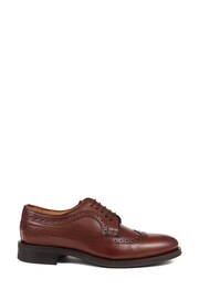 Jones Bootmaker Brogues Detailed Leather Brown Shoes - Image 1 of 5