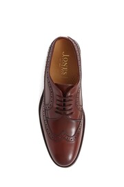 Jones Bootmaker Brogues Detailed Leather Brown Shoes - Image 4 of 5