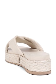 Jones Bootmaker Glacier Leather Platform White Sandals - Image 3 of 5