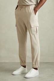 Reiss Stone Hold Elasticated Cargo Trousers - Image 1 of 6