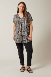 Evans Curve Leopard Print Swing Top - Image 2 of 4