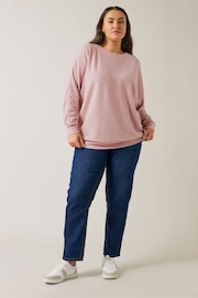 Evans Cream Ribbed Jumper - Image 2 of 5