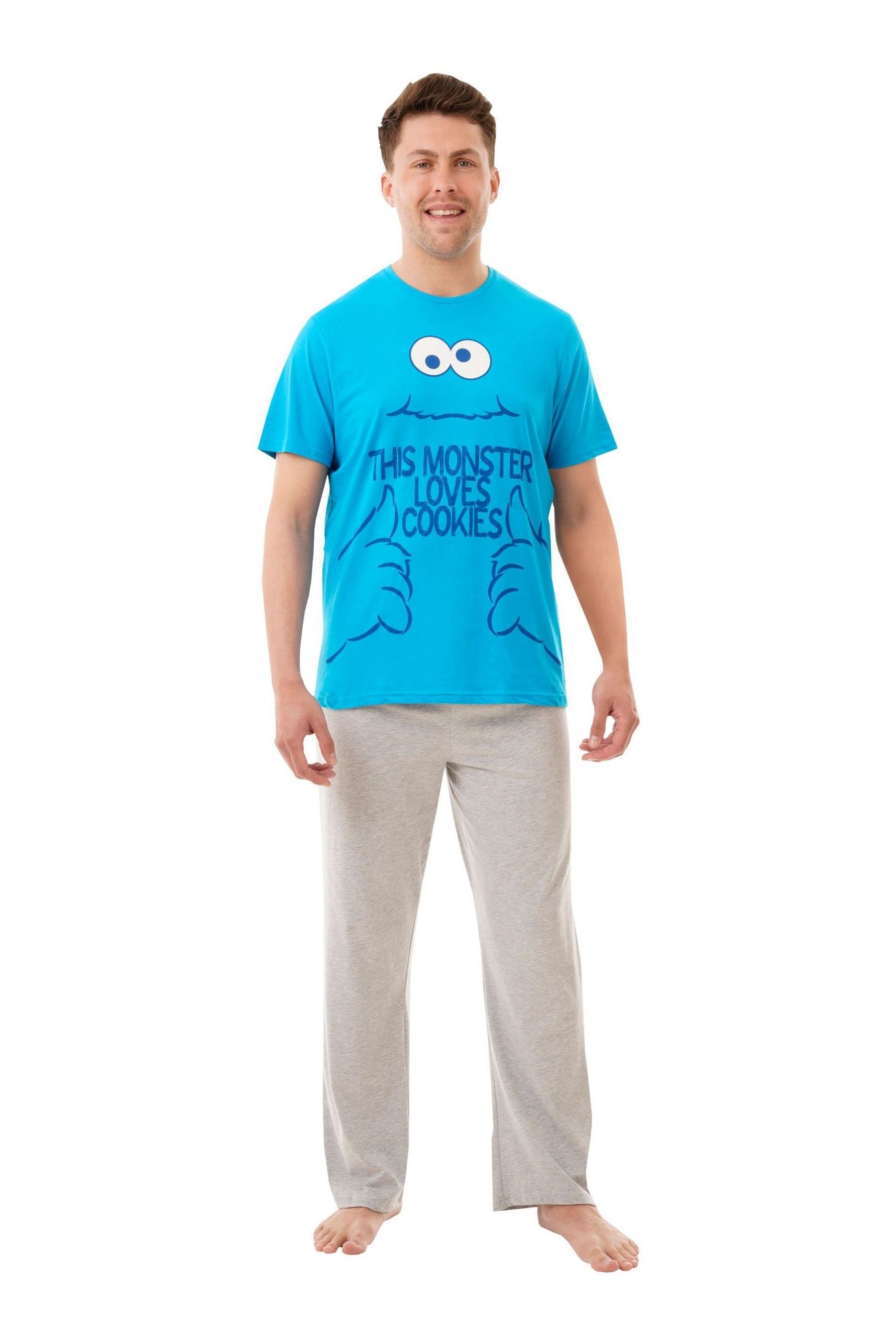 Cookie monster pajamas mens sale