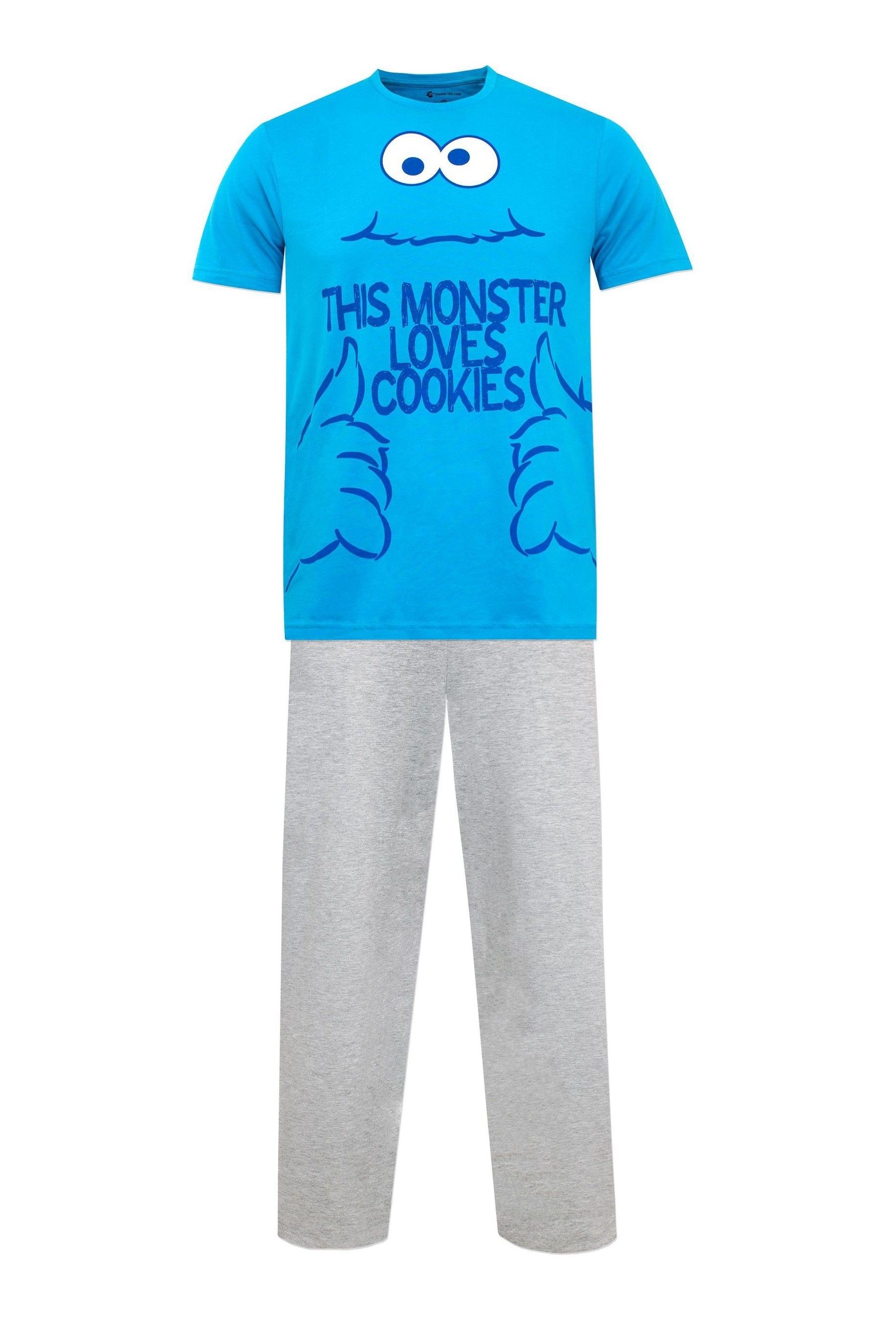 Buy Character Blue Sesame Street 100 Cotton Pyjamas from the Next UK online shop