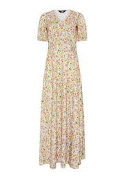 Long Tall Sally Pink Pastel Vintage Floral Wrap Maxi Dress - Image 5 of 5