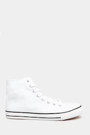 Long Tall Sally White Canvas High Top Trainers - Image 2 of 5