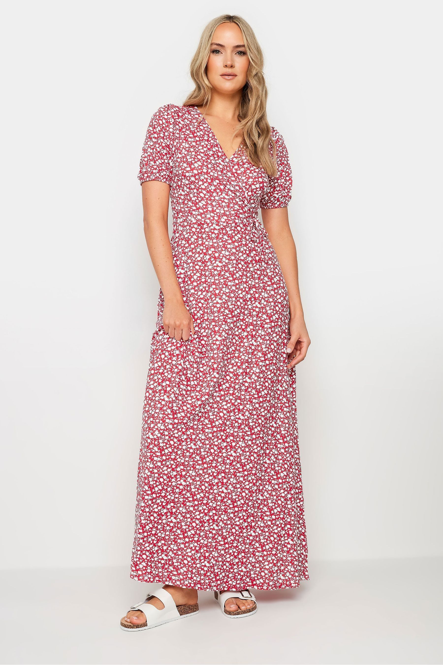 Tall wrap maxi dress top