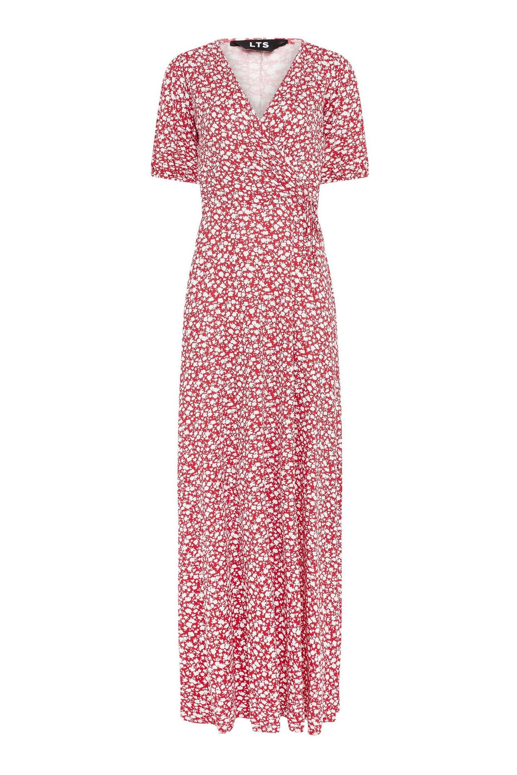 Buy Long Tall Sally Red Ditsy Wrap Maxi Dress from Next Malta