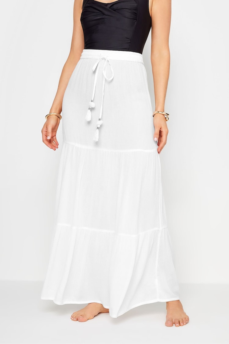 Long Tall Sally White Tiered Maxi Skirt - Image 2 of 5