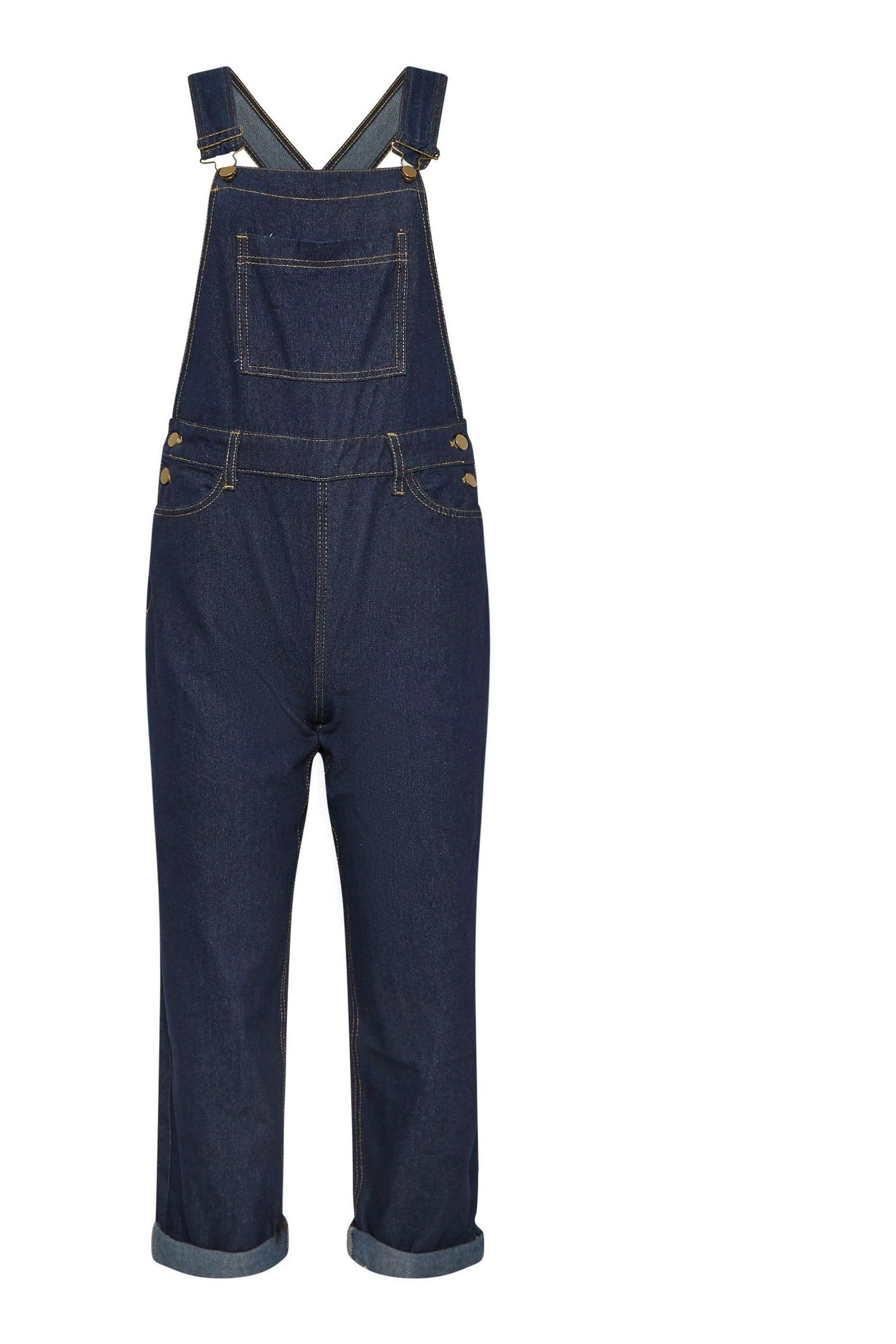 PixieGirl Petite Blue 100 Cotton Straight Leg Dungarees