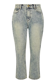 PixieGirl Petite Blue Extreme Washed Straight Leg Jeans - Image 6 of 6