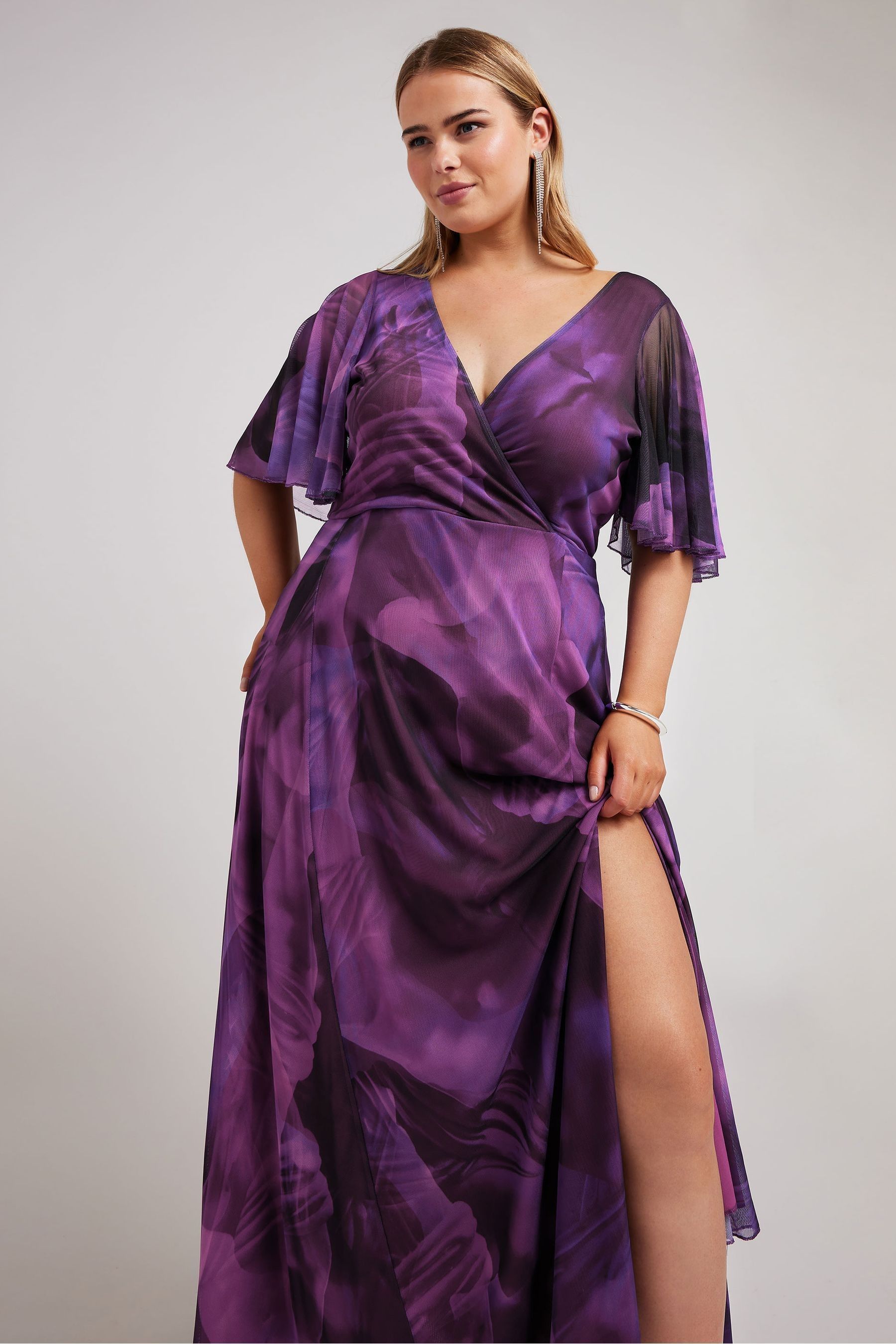 Purple maxi dress uk sales