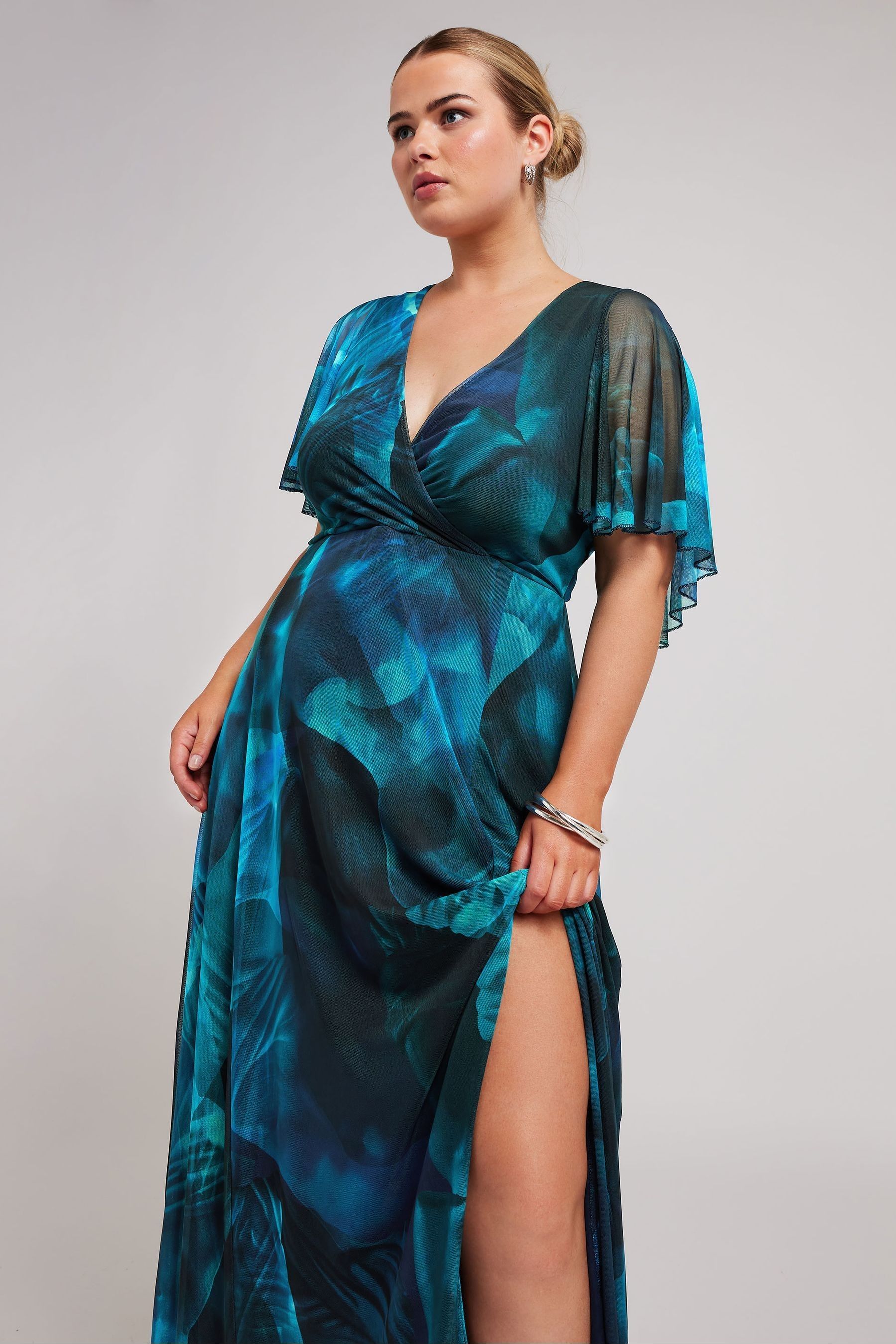 Wrap maxi dress uk sale