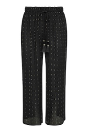 Yours Curve Black Meic Tassel Beach Trousers - Image 5 of 5