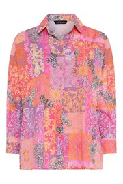 Yours Curve Pink Limited Collection Scarf Boyfriend Shirt - Image 5 of 5