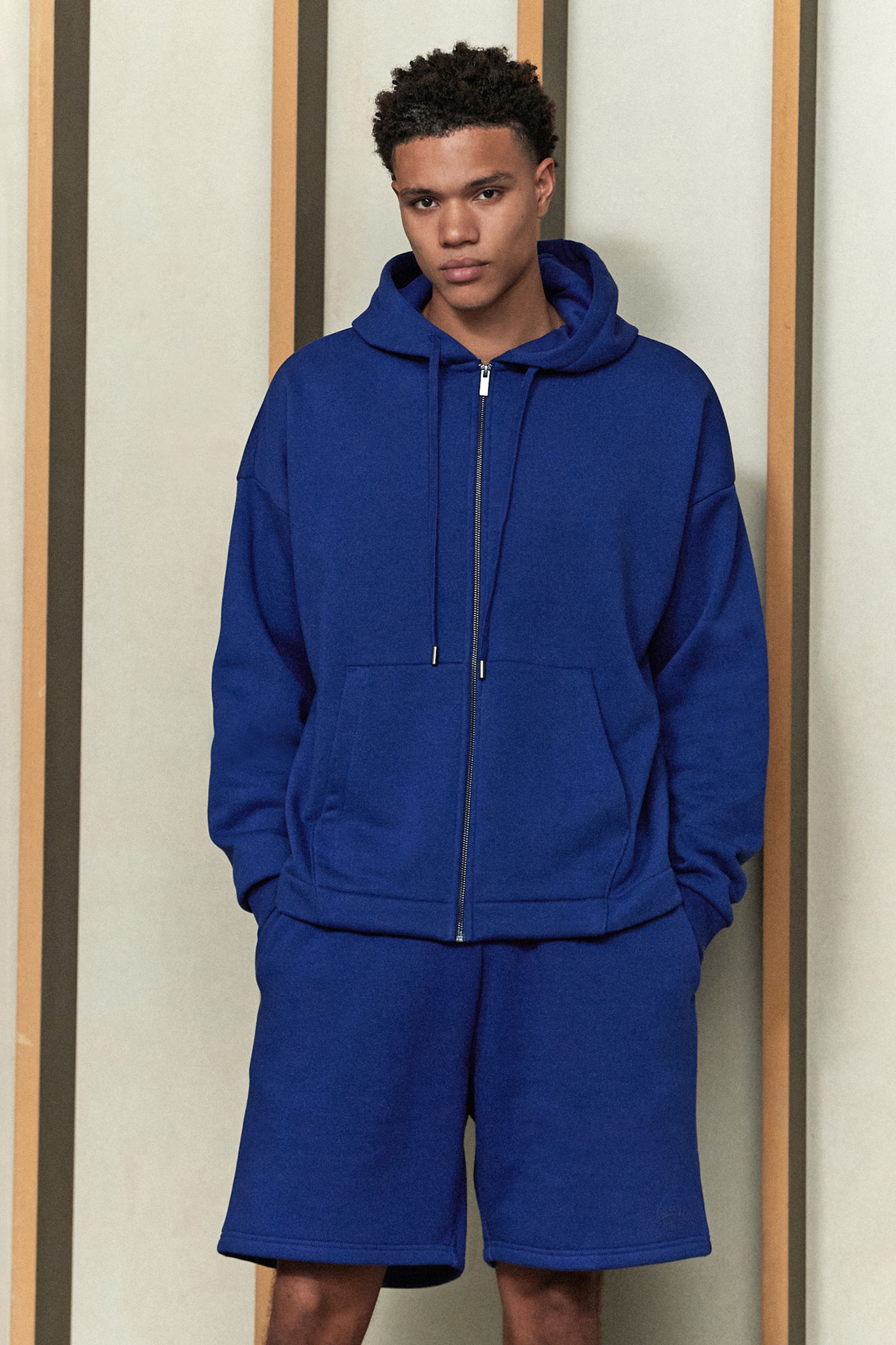 Cobalt blue zip up hoodie shop