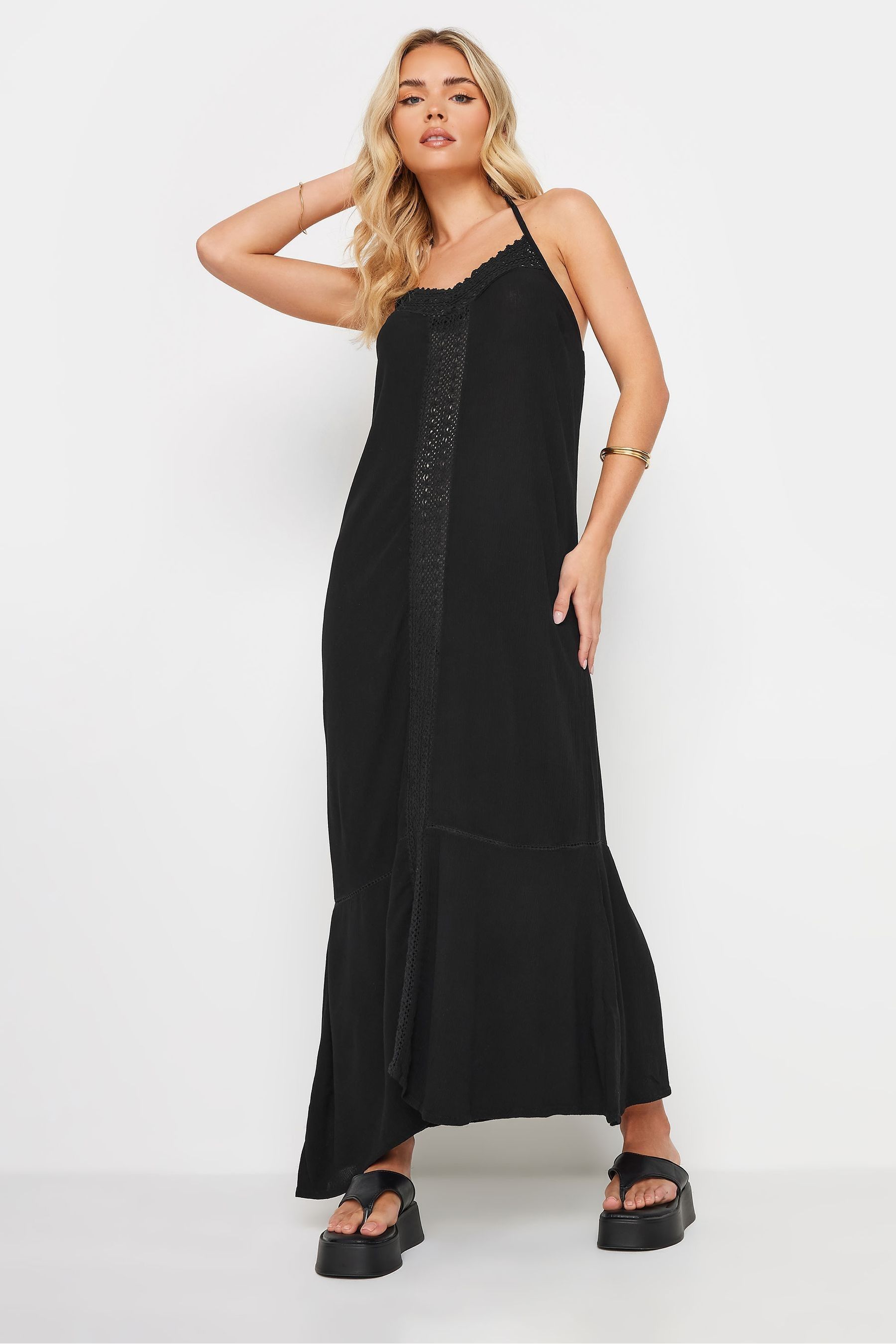 Petite halter maxi dress clearance