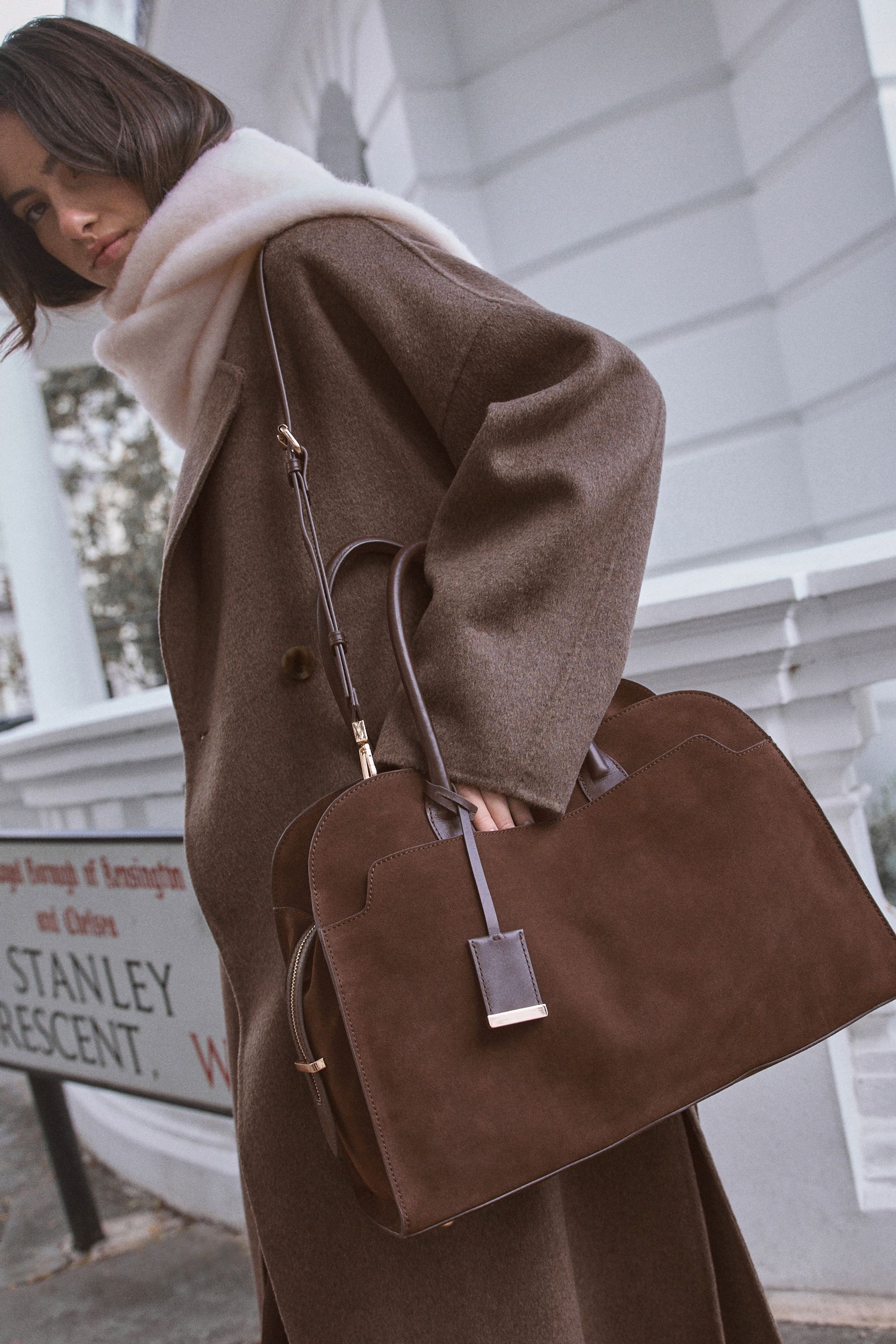 Buy Chocolate Brown Leather Premium Grab Bag from the Next UK online shop