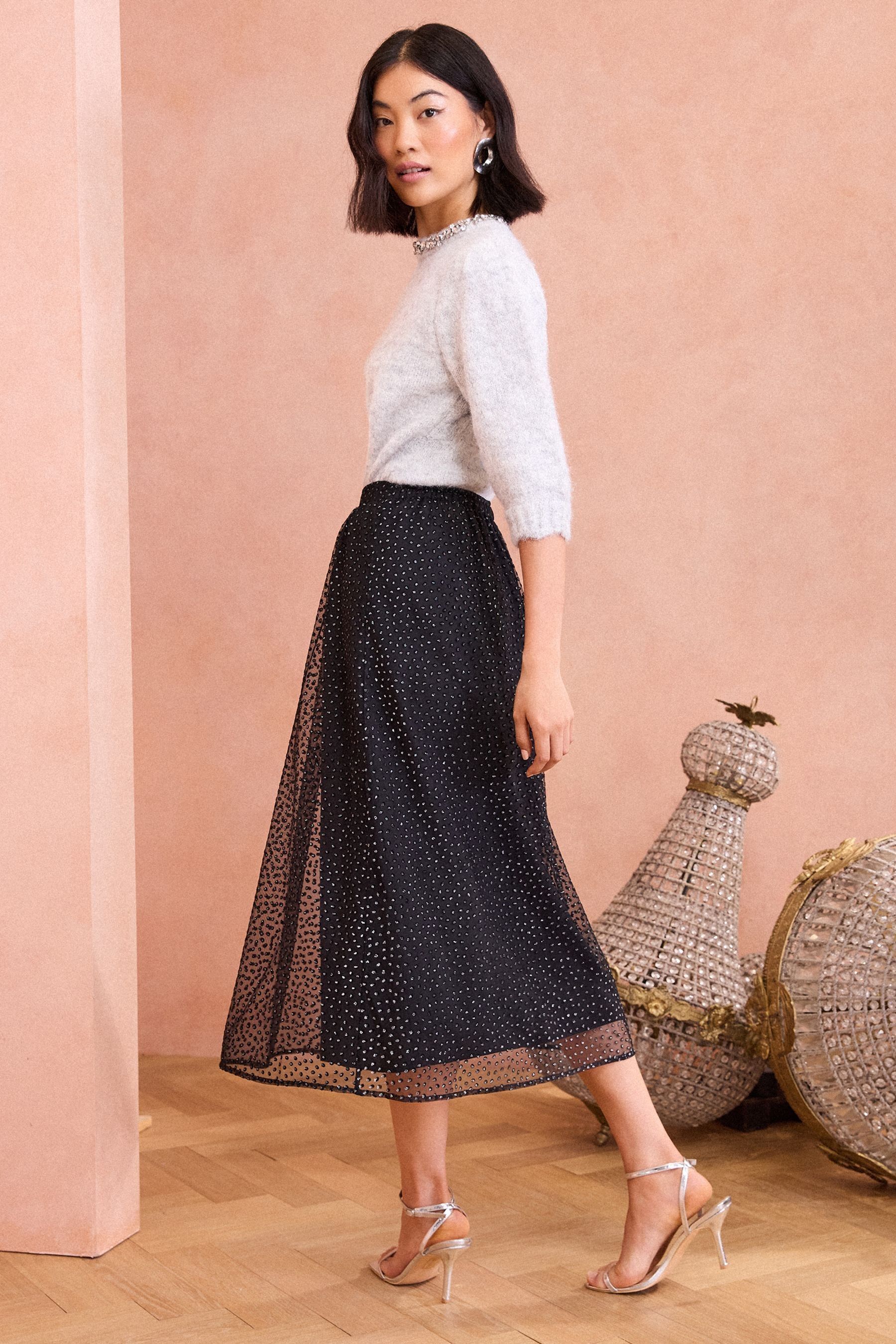 Polka dot skirt next outlet