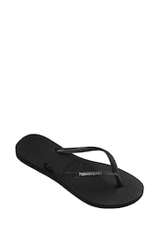 Havaianas Glitter Black Flip Flops - Image 2 of 8