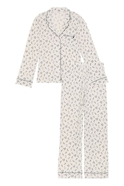 Victoria's Secret Coconut White Merry Penguins Modal Long Pyjama Set - Image 1 of 2