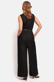 Jigsaw Black 100% Linen Sleeveless Jumpsuit - Image 5 of 6