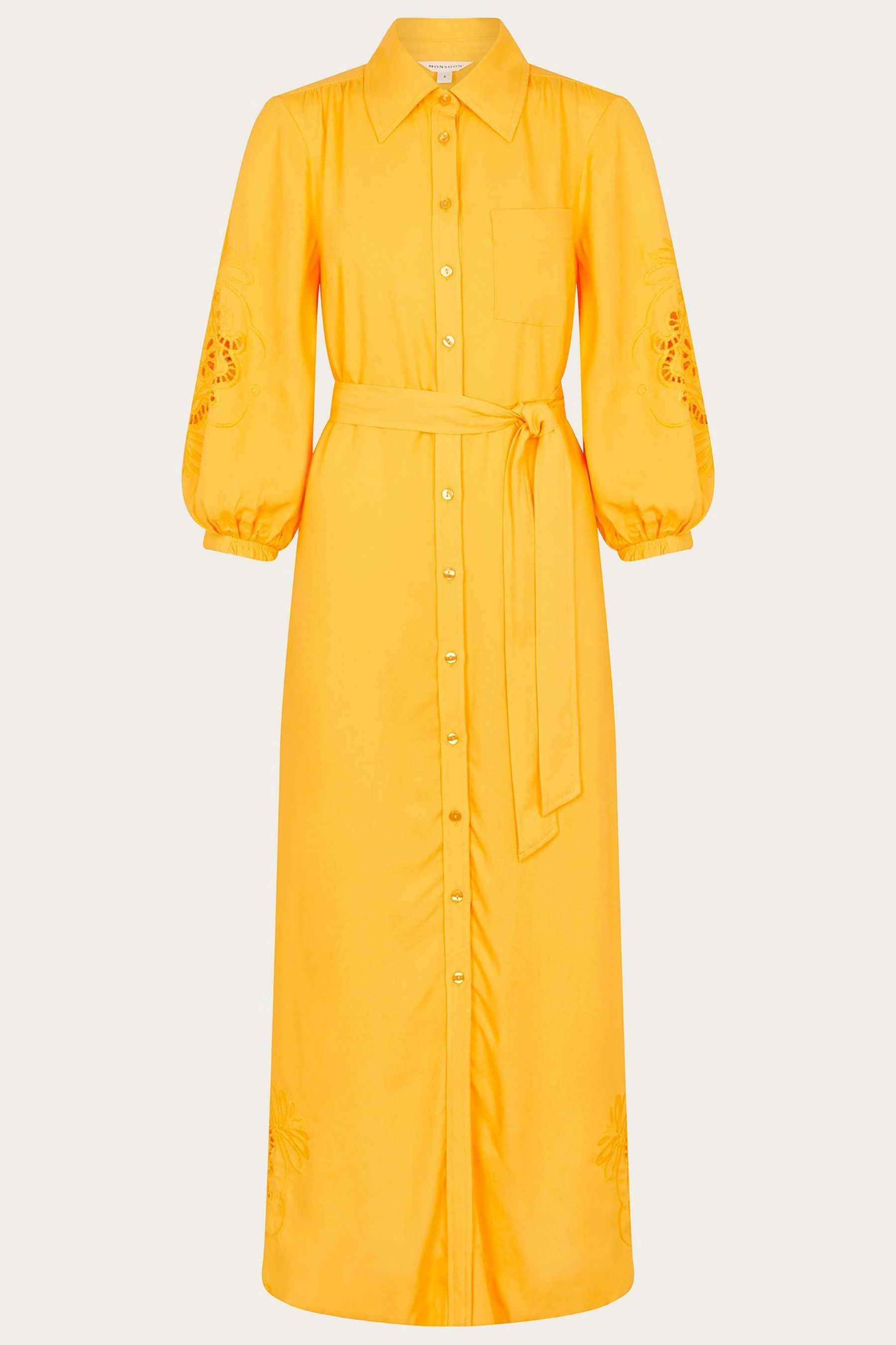 Buy Monsoon Yellow Millie Shirt Dress from Next Luxembourg