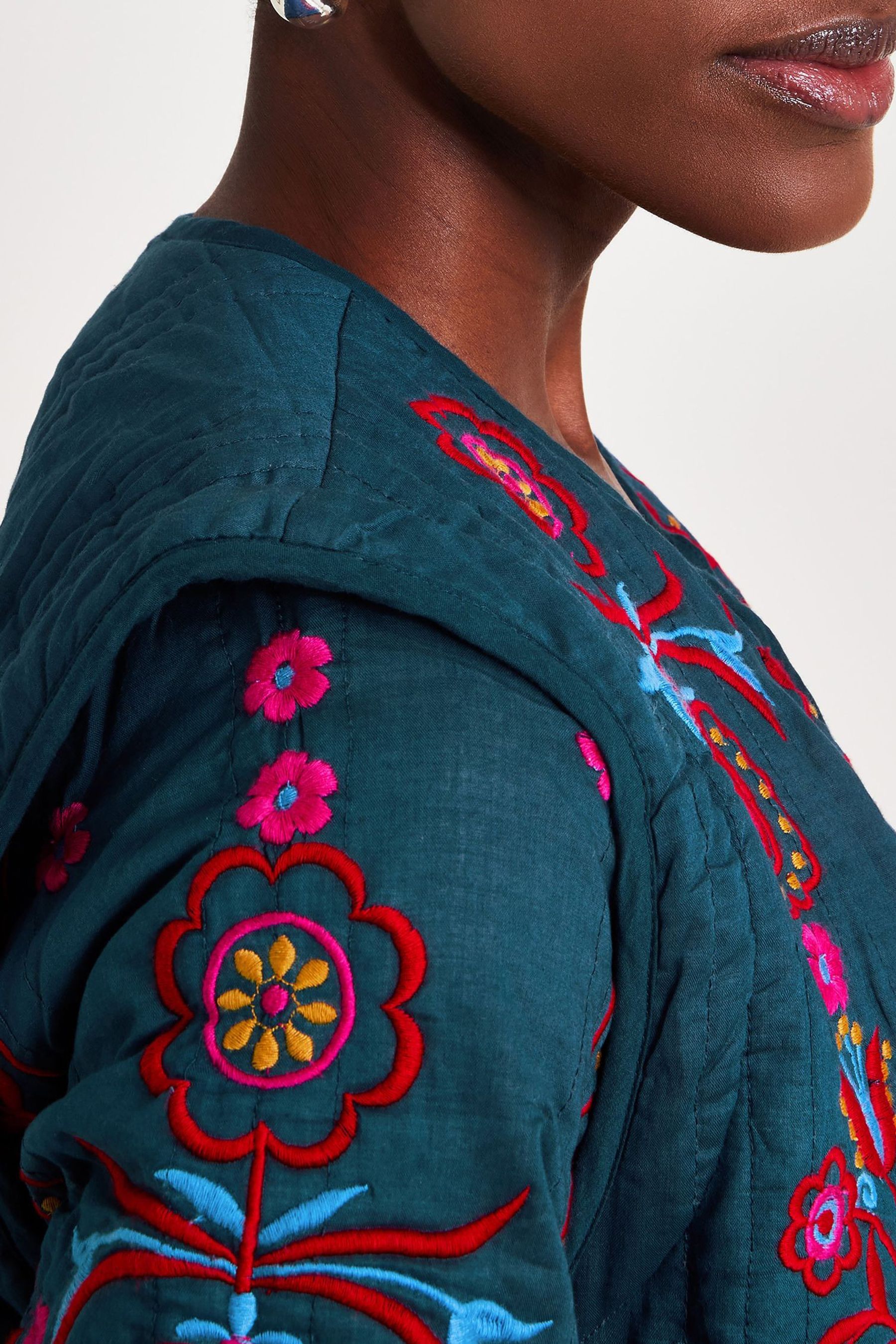 Buy Monsoon Blue 100 Cotton Matilda Tie Jacket from Next Luxembourg
