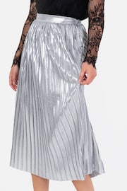 Lovedrobe Pleated Metallic Midi Skirt - Image 6 of 6