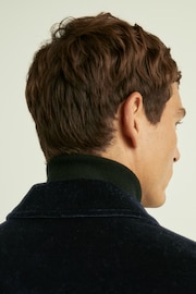 Reiss Navy Weir Cotton Blend Velvet Jacket - Image 4 of 7