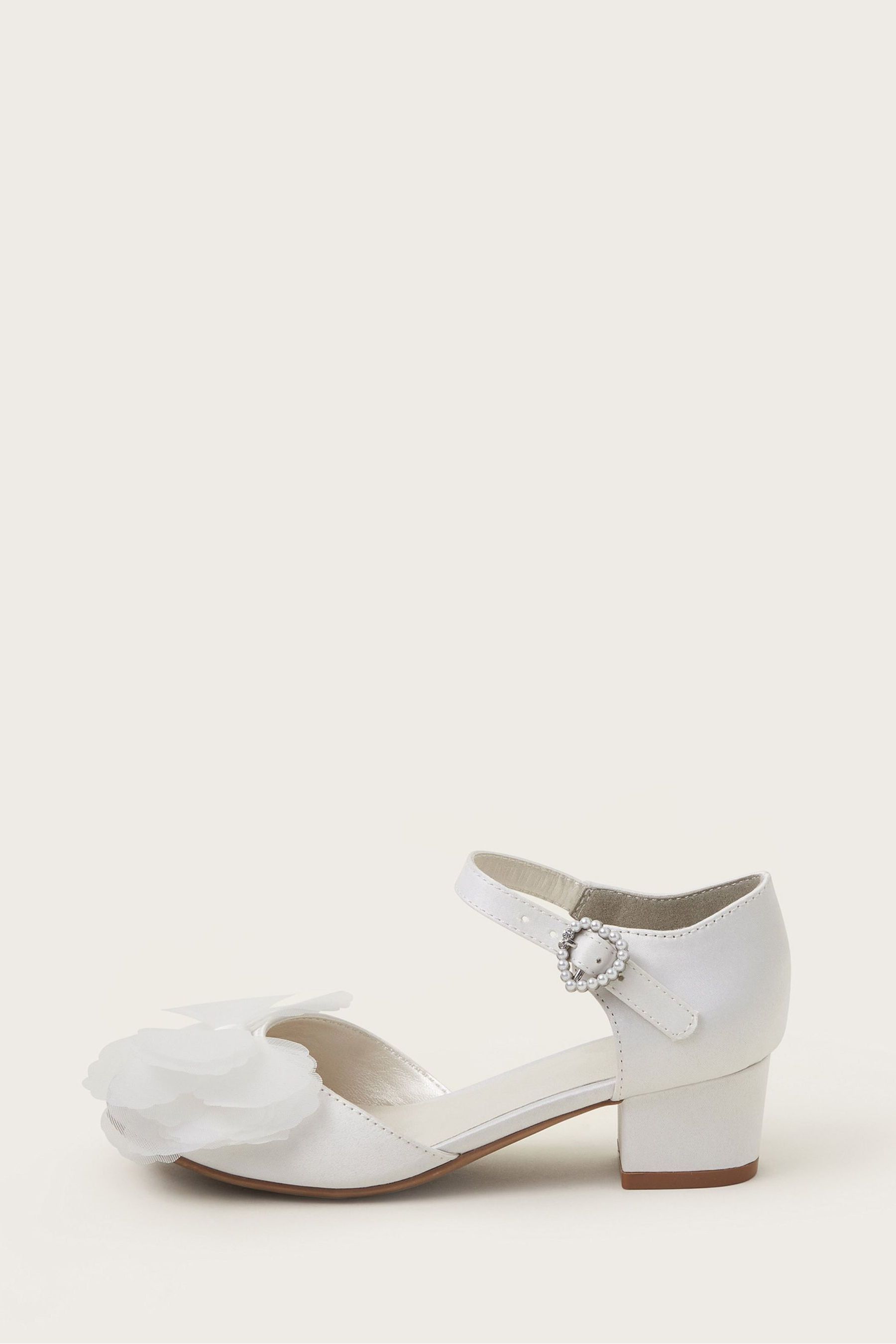 White buckle heels discount