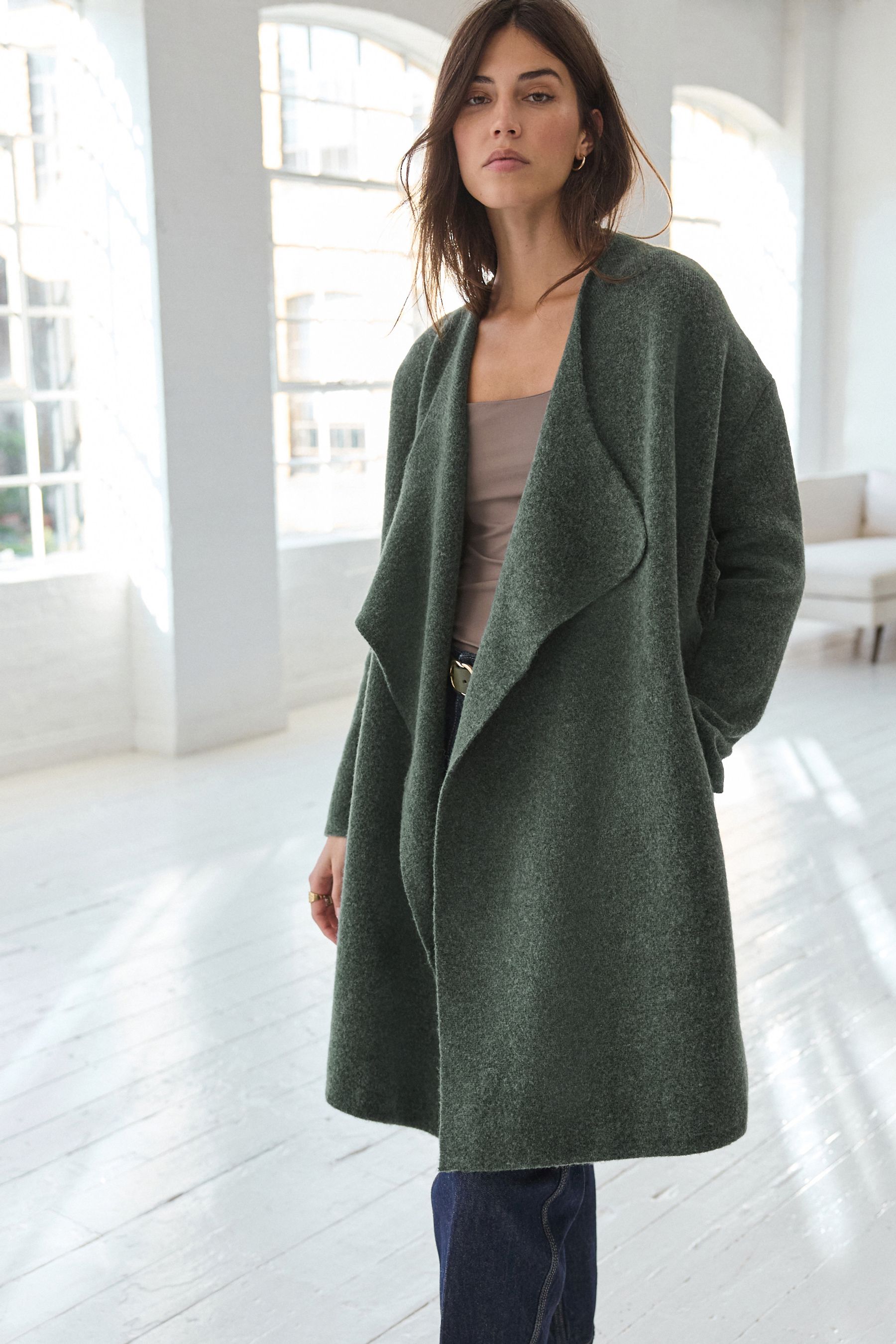 Waterfall longline cardigan cheap