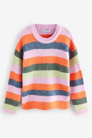 Pink Bright Soft Touch Crew Neck Knitted Jumper with Wool - Image 5 of 6