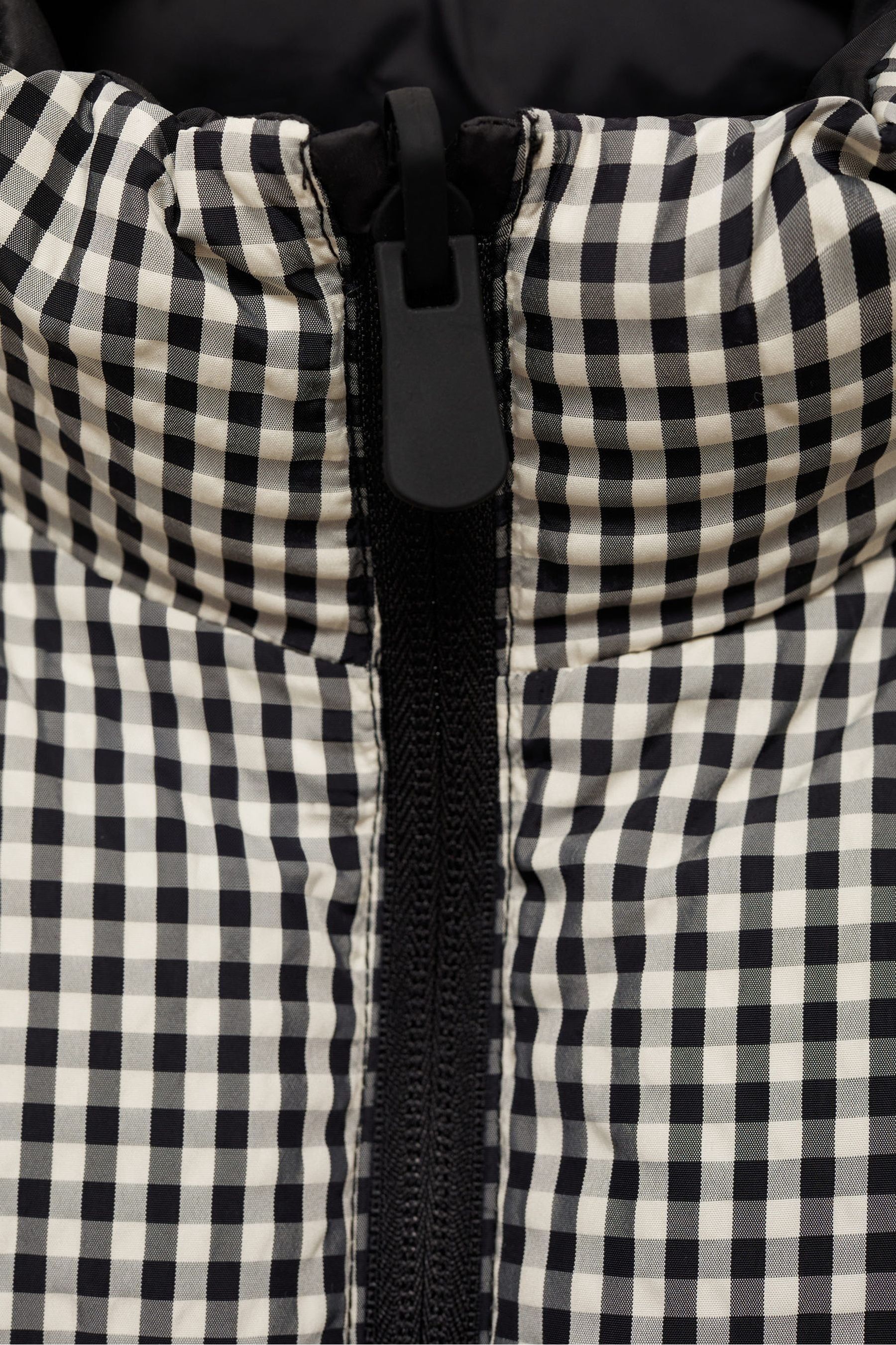 Buy Mango Black Gingham Reversible Puffer Gilet from the Next UK online shop